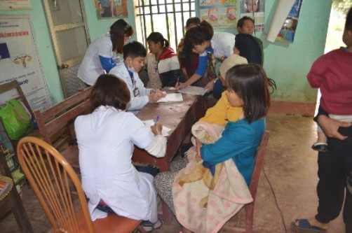 Đoàn Thanh niên Bệnh viện Đa khoa Thái Bình thăm khám, tư vấn sức khỏe cho người dân tại huyện Đà Bắc, tỉnh Hòa Bình